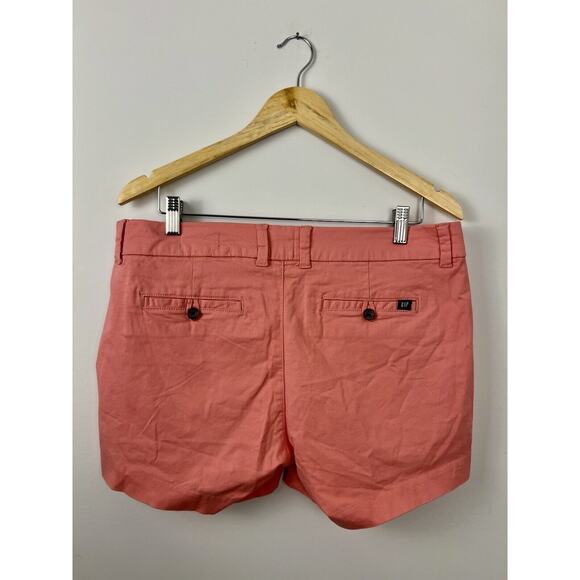 NWT Gap Chino Shorts Womens 10 Relaxed Mid Rise Girlfriend Nantucket Preppy - Picture 2 of 8
